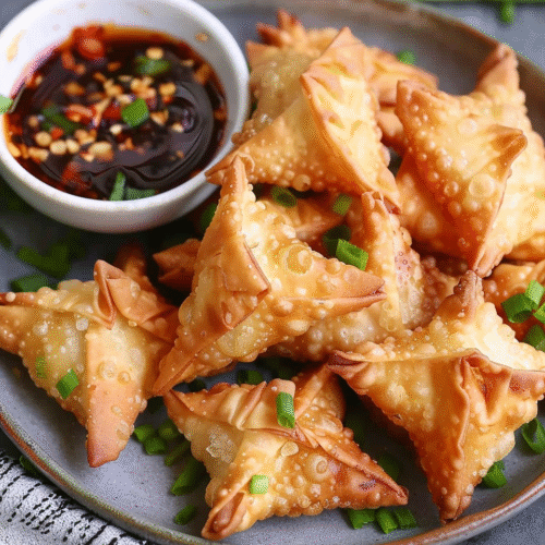 Air Fryer Shrimp and Cream Cheese Wontons