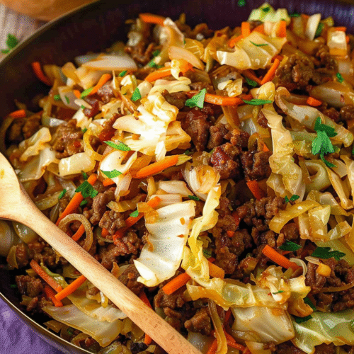Cabbage and Ground Beef