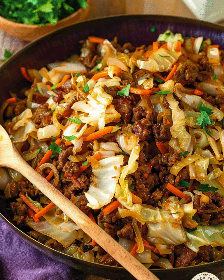 Cabbage and Ground Beef