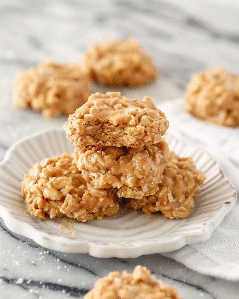 No-Bake Peanut Butter Cookies