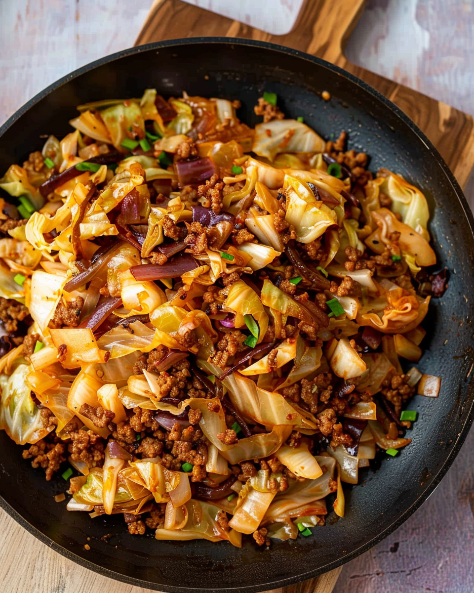 Cabbage and Ground Beef