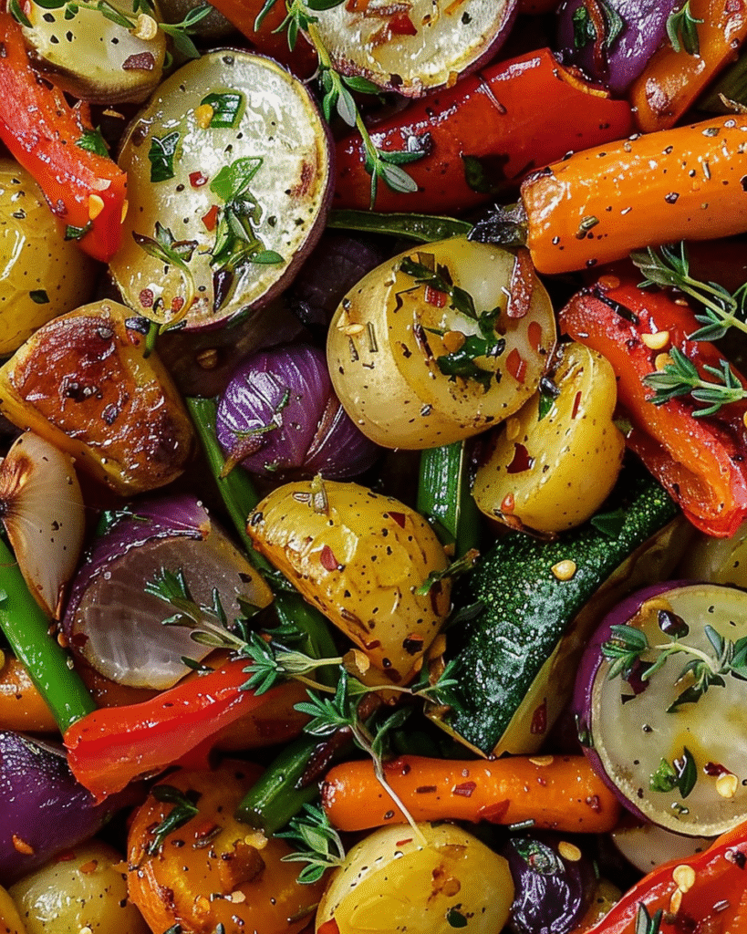 Garlic Herb Roasted Veggies