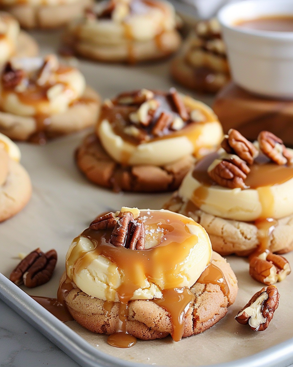 Caramel Cheesecake Cookies