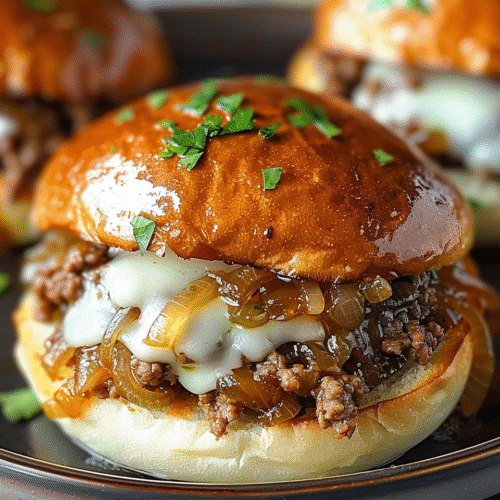 French Onion Sloppy Joes