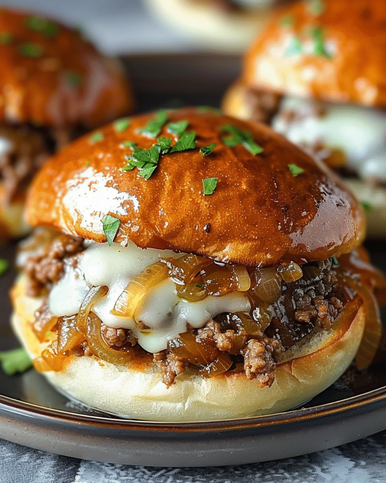 French Onion Sloppy Joes