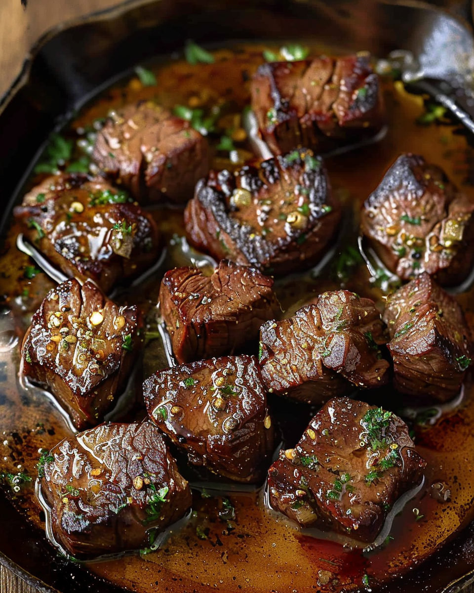 Tender steak bites