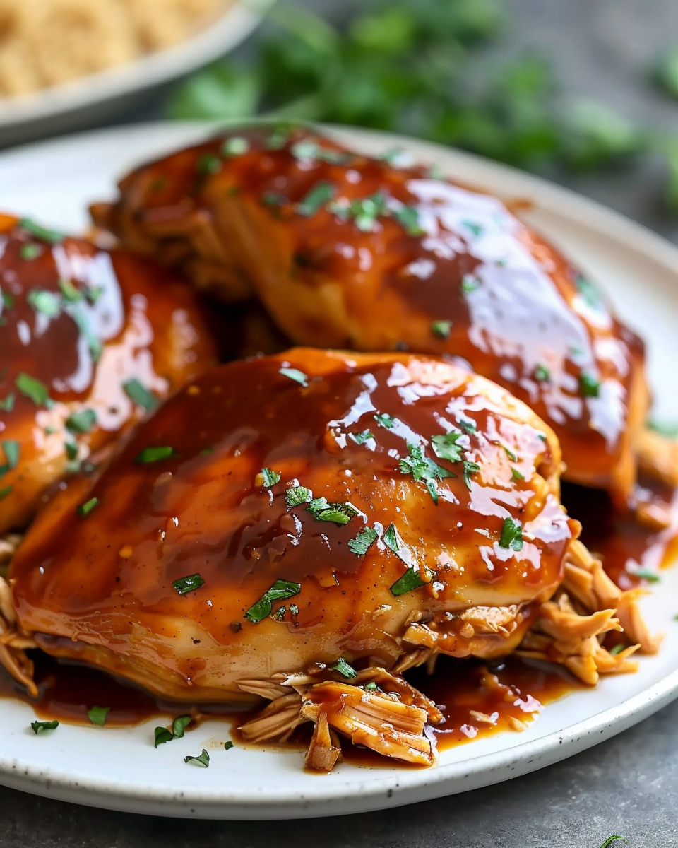 Sweet Baby Ray’s Crockpot Chicken