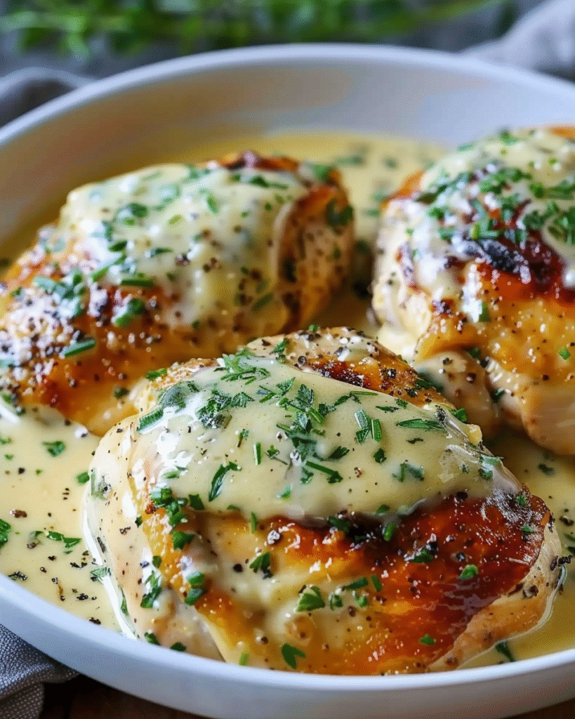 Chicken in Boursin Sauce with Garlic 