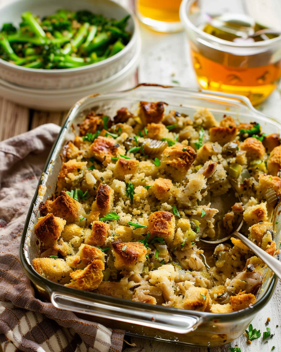 Chicken and Stuffing Bake