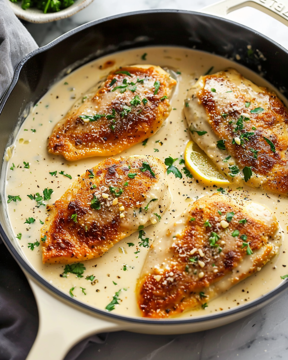 Creamy Garlic Butter Parmesan Chicken