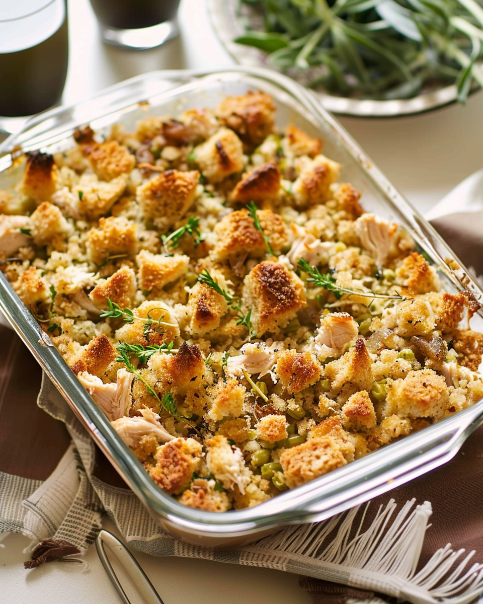 Chicken and Stuffing Casserole