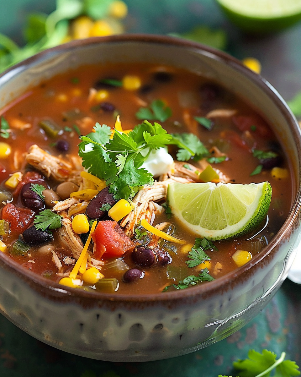 Crockpot Chicken Taco Soup