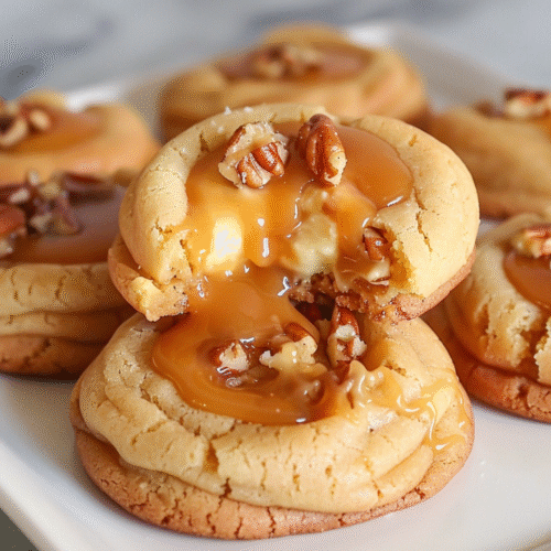Caramel Cheesecake Cookies Recipe