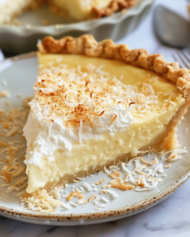 Coconut Custard Pie Recipe