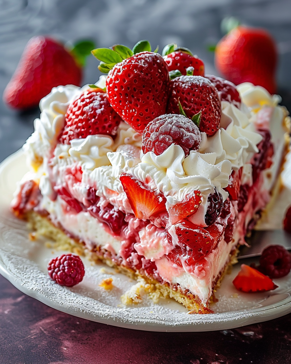 Strawberry Earthquake Cake Recipe