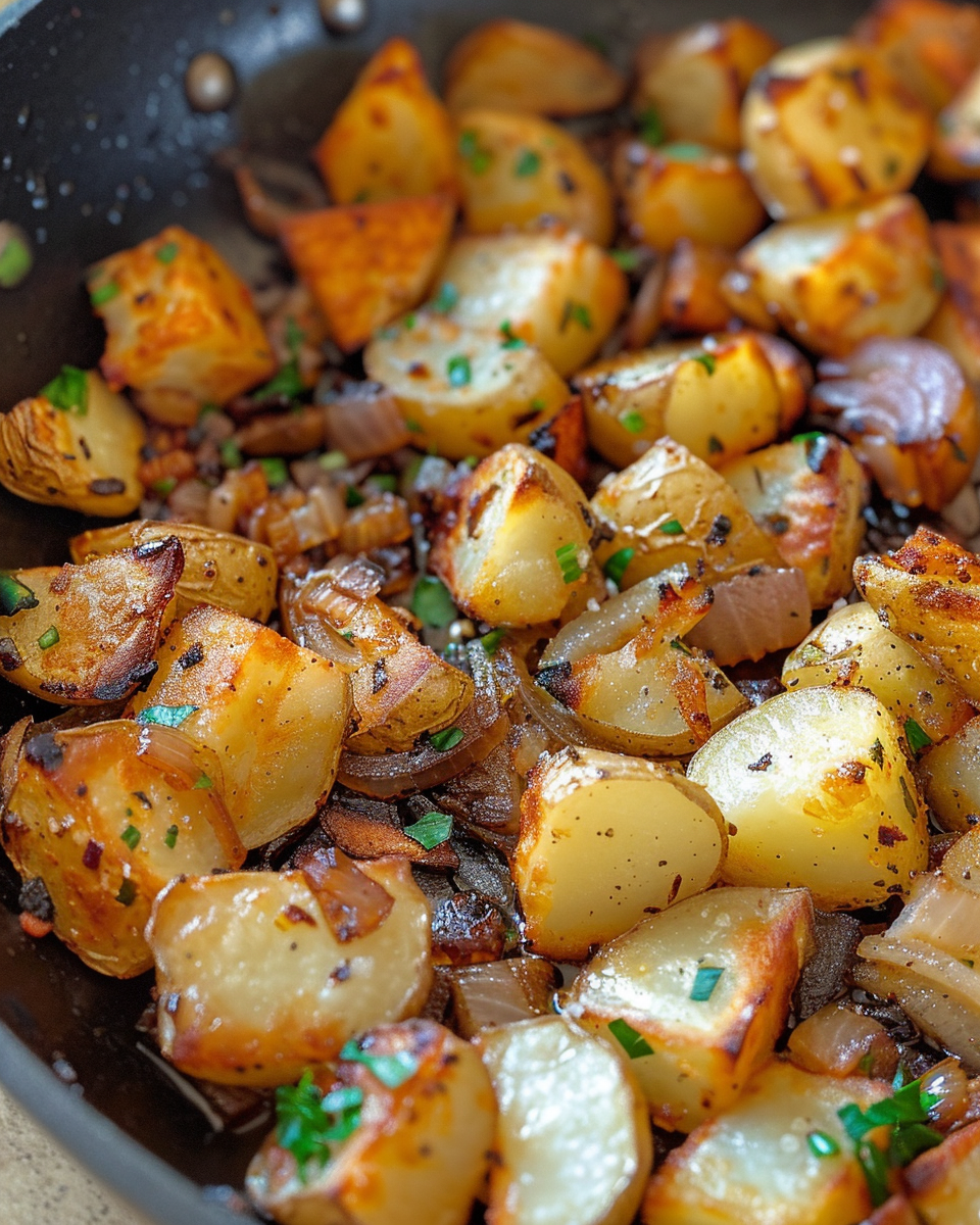 Fried Potatoes and Onions