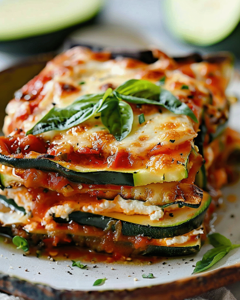 Layered Zucchini Ricotta Melts with Marinara Recipe