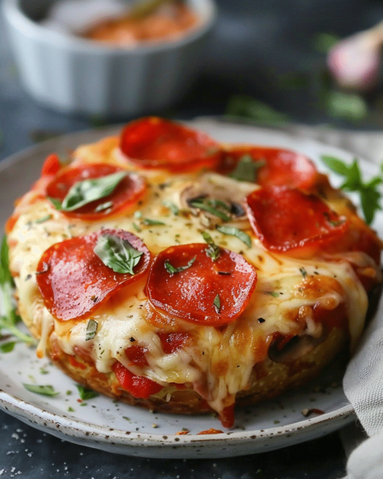 Low Carb Crustless Pizza Bowl