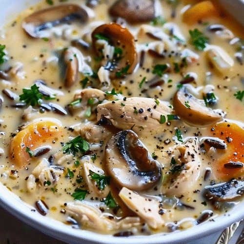 Chicken Mushroom Wild Rice Soup Recipe