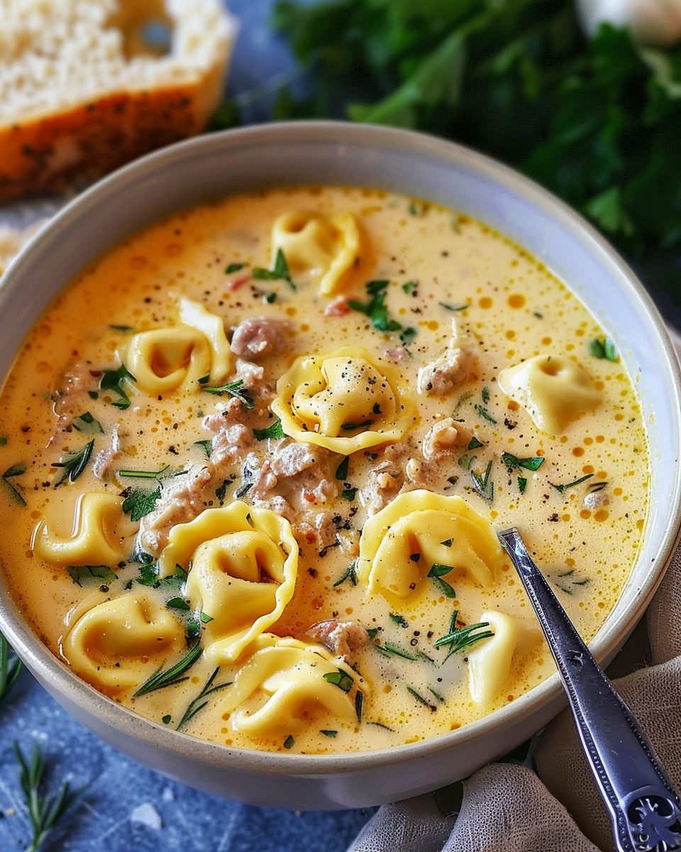Creamy Tortellini Soup
