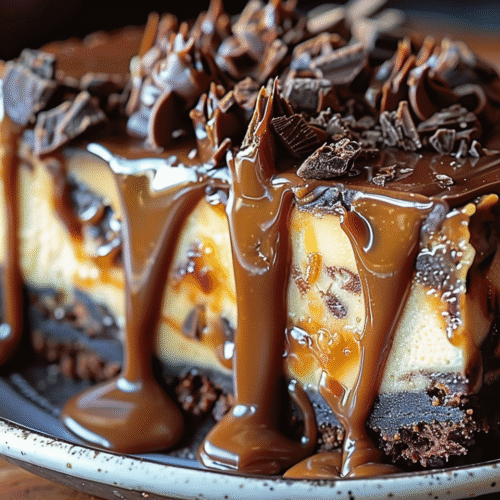 Caramel Brownie Cheesecake