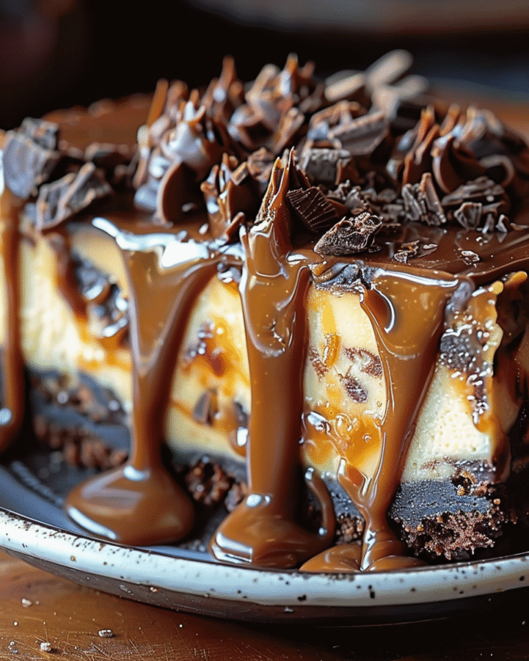 Caramel Brownie Cheesecake