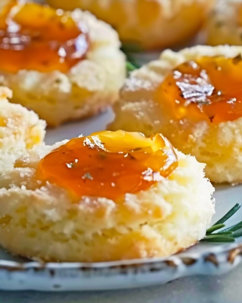 Cheesy Thumbprint Appetizers with Hot Pepper Jelly