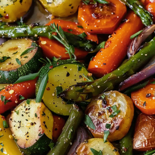 Garlic Herb Roasted Veggies