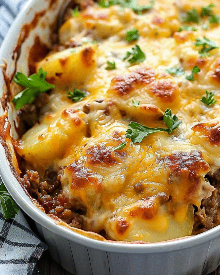 Hobo Casserole with Ground Beef & Potatoes (Quick, Hearty & Delicious!)