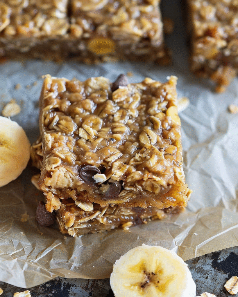 Banana Oatmeal Bars 