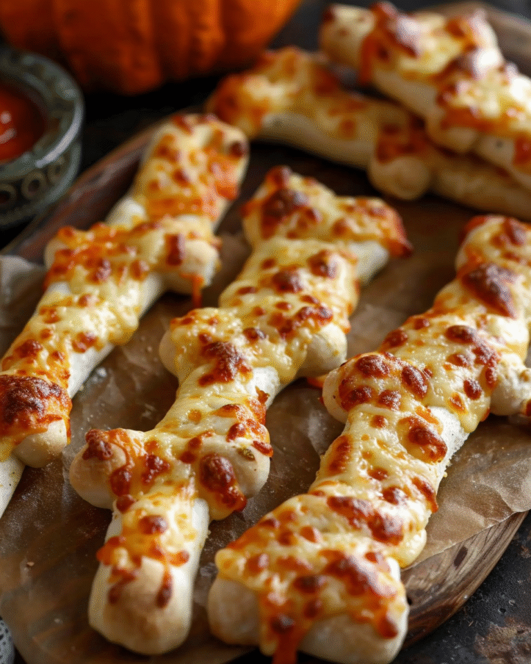Party Cheesy Breadstick Bones Recipe