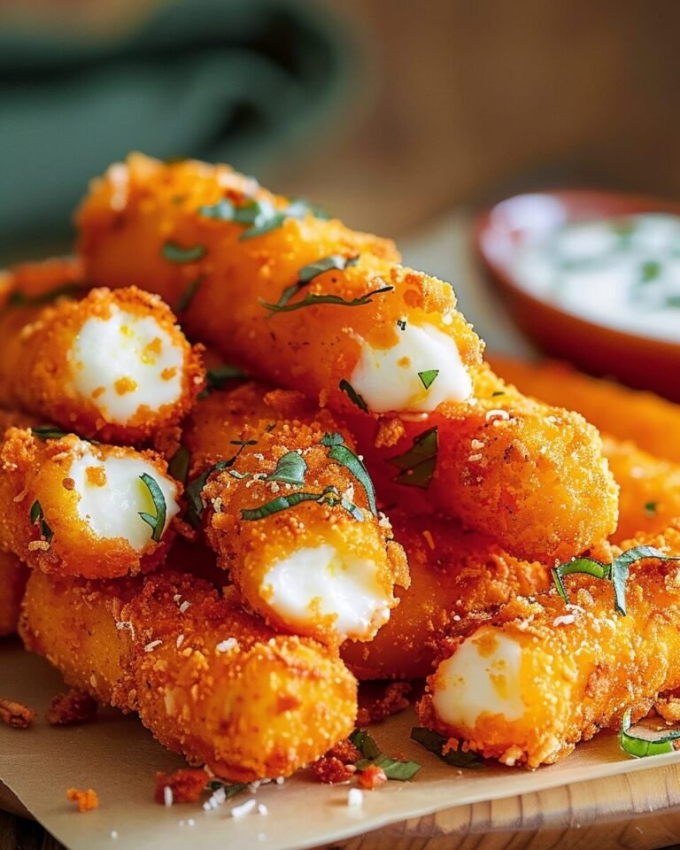 Hot Cheeto Mozzarella Sticks