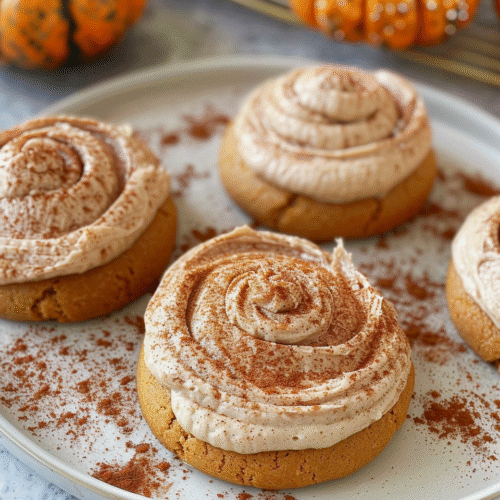 Soft Pumpkin Cookies with Cinnamon