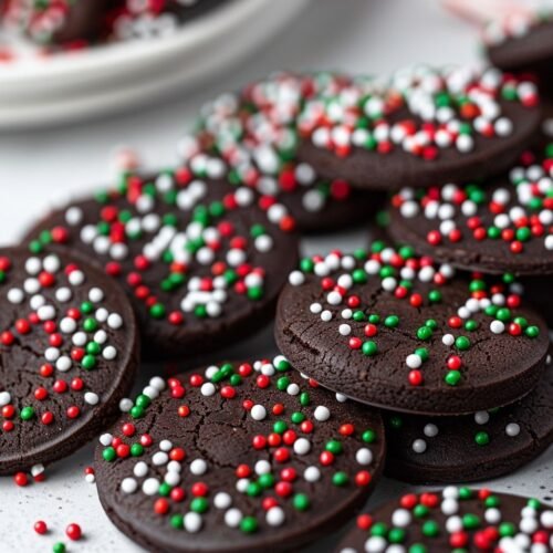 Chocolate Thumbprint Cookies perfect for holidays, gifts