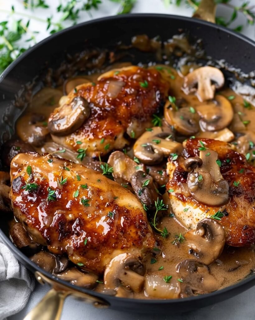 Mushroom Chicken Process