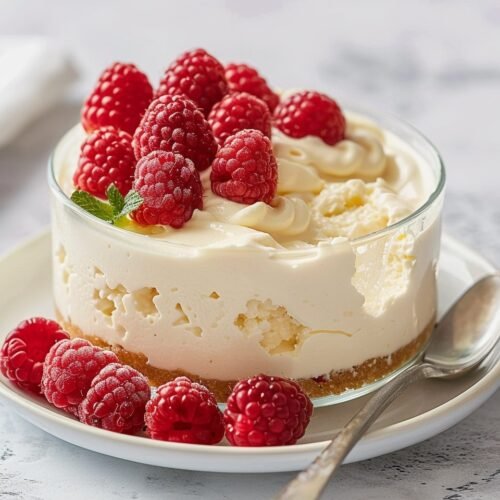 No-Bake Greek Yogurt Jello Cheesecake