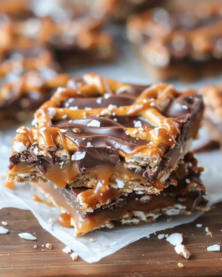 Caramel Pretzel Chocolate Bars