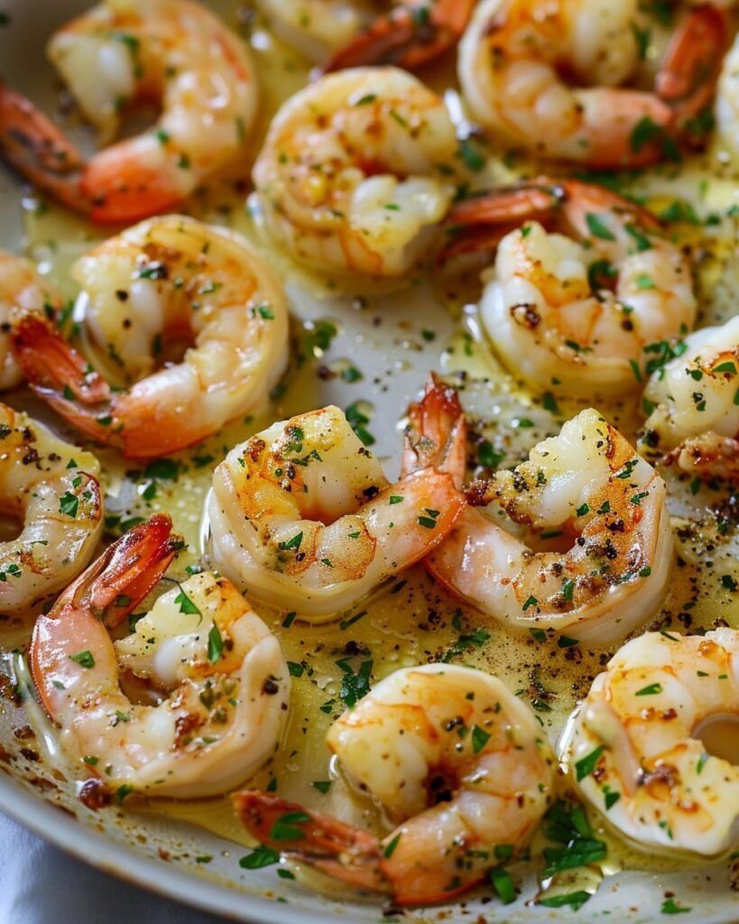 Garlic butter shrimp Process