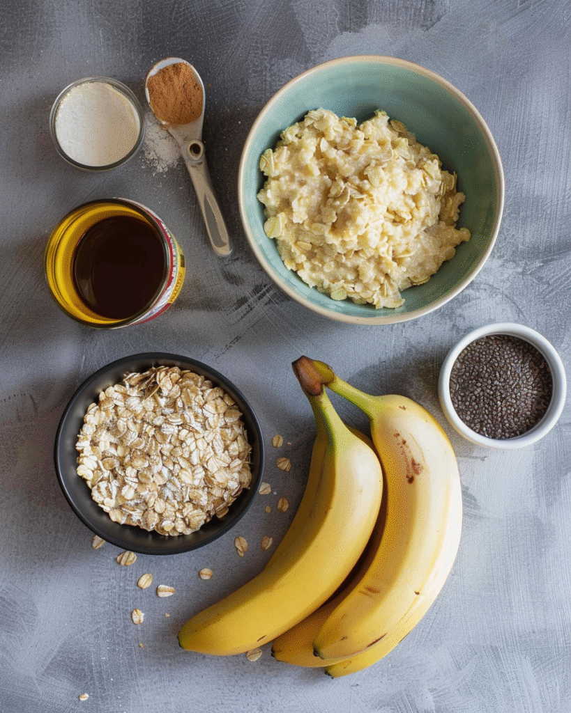 Banana Oatmeal Bars Ingredients