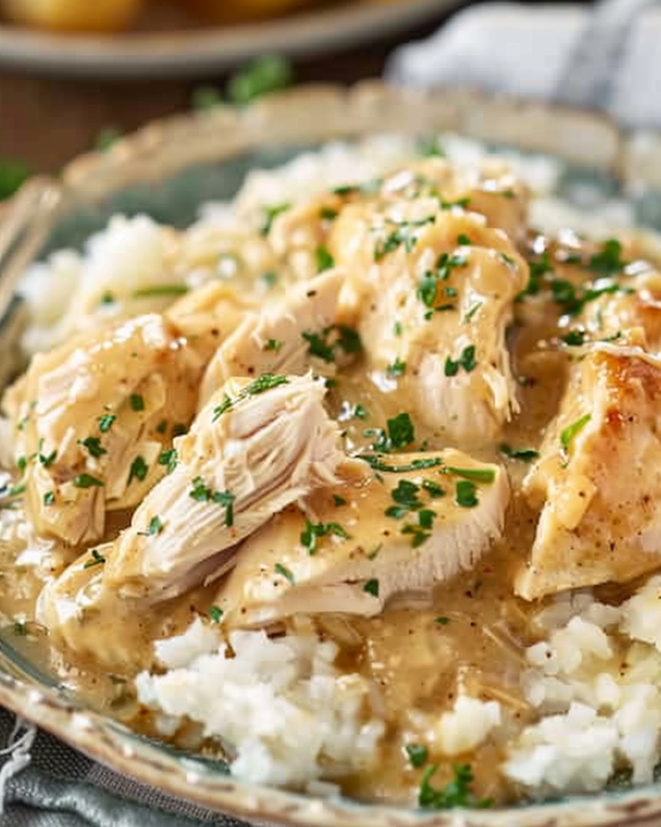crockpot chicken and gravy