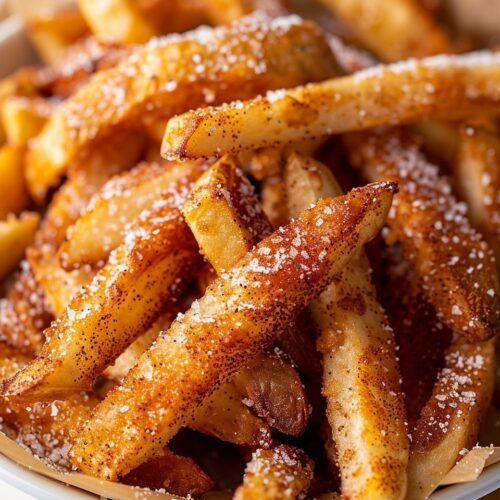 Air Fryer Apple Fries with Cinnamon Sugar