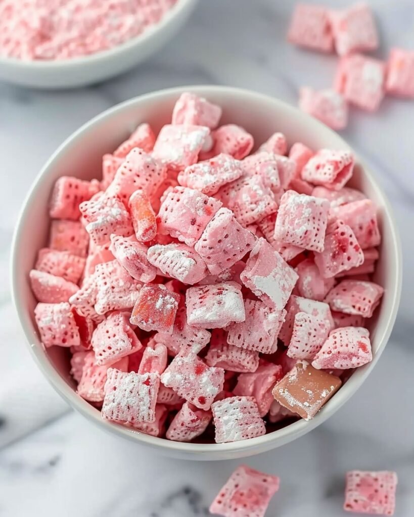 No-Bake Strawberry Shortcake Snack Mix