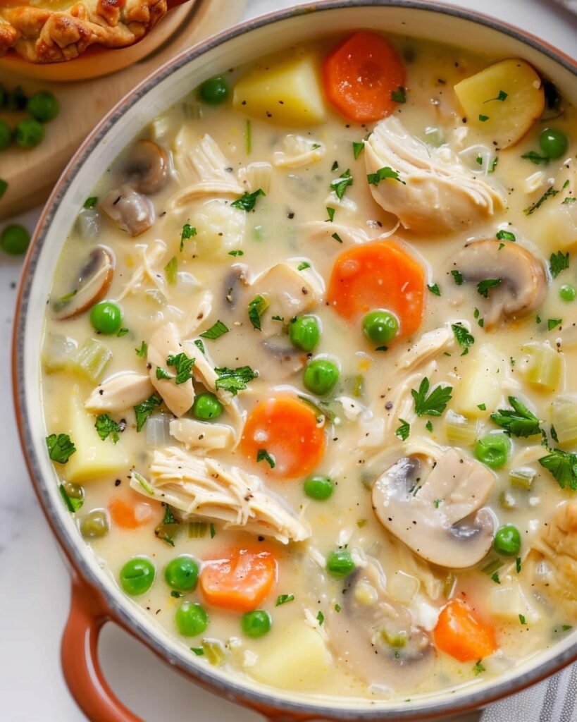 Slow Cooker Chicken Pot Pie Soup