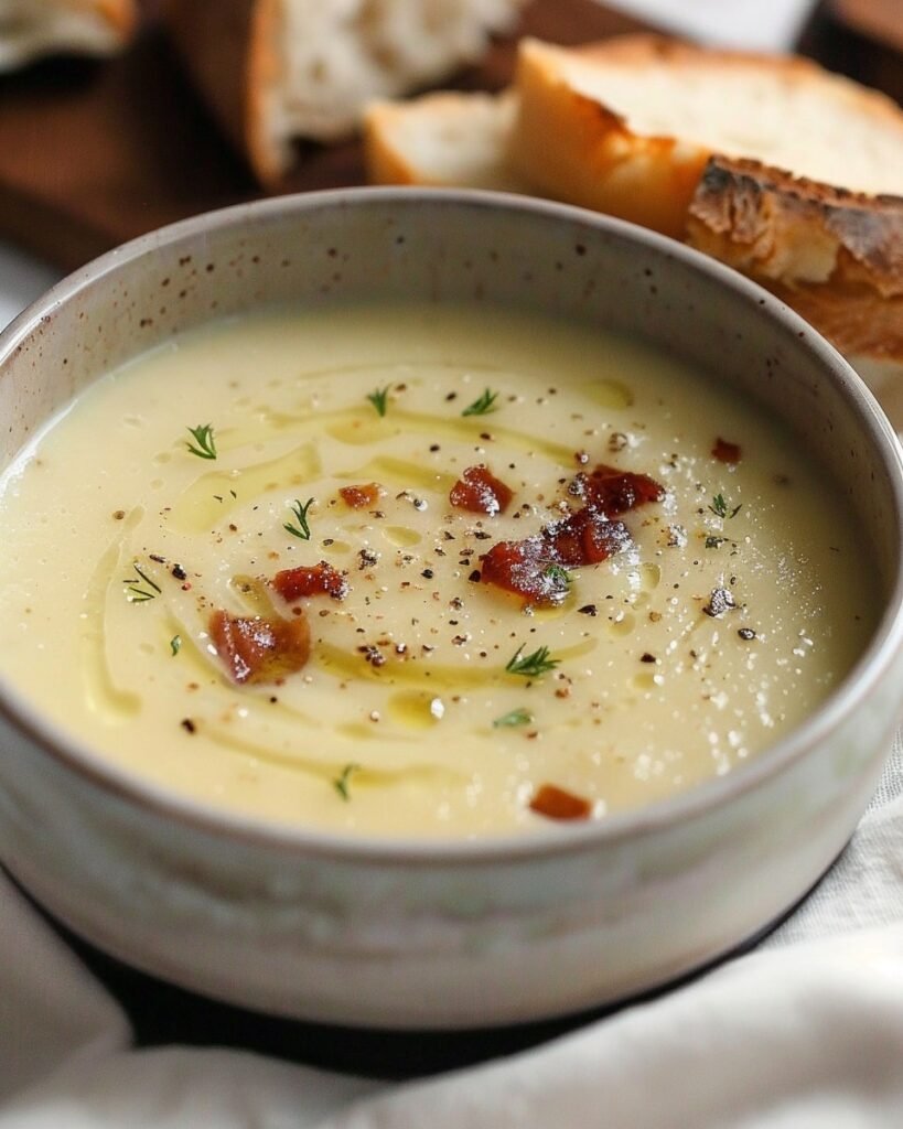 Creamy Roasted Garlic Soup