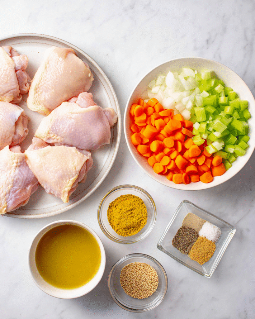 Slow Cooker Chicken Pot Roast Ingredients