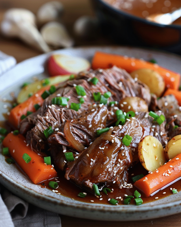 Korean Style Pot Roast Recipe