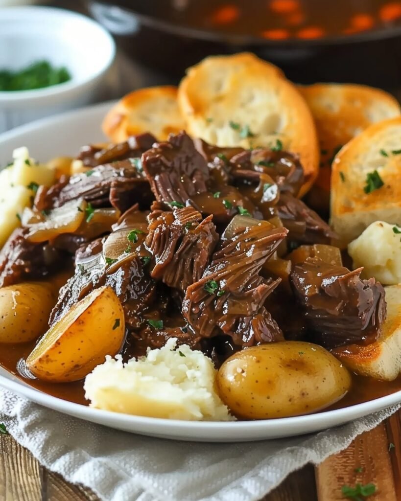 Slow Cooker Beef Manhattan