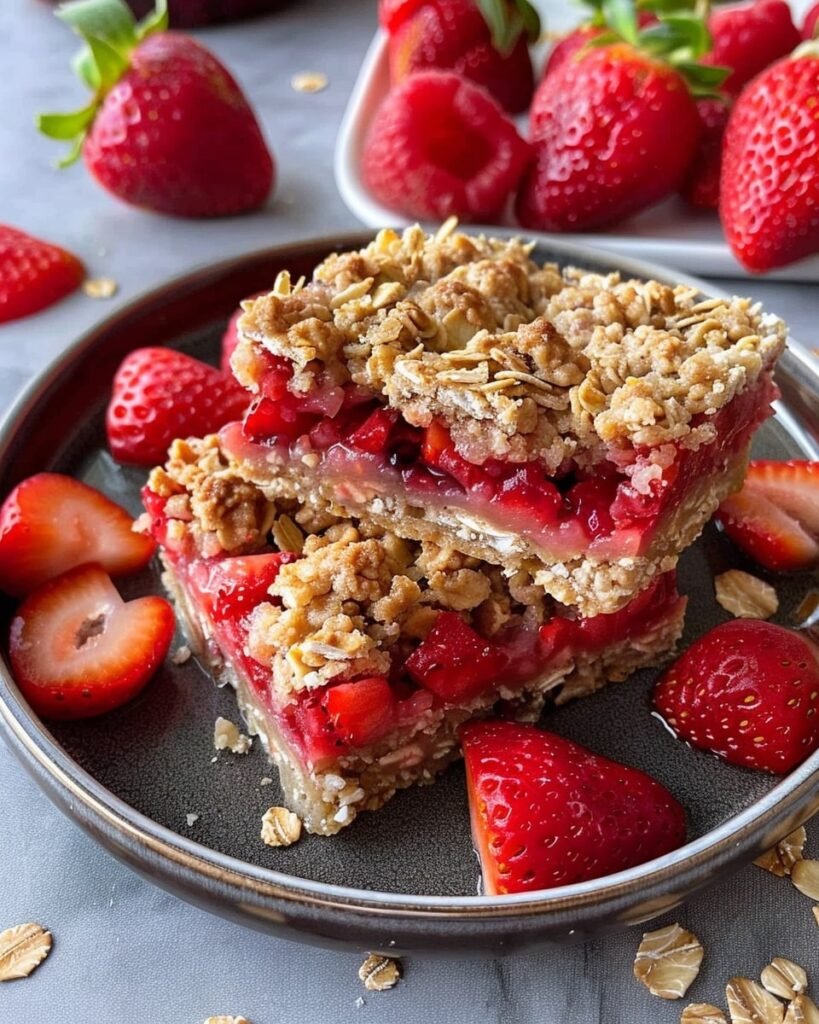 Strawberry Oatmeal Bars