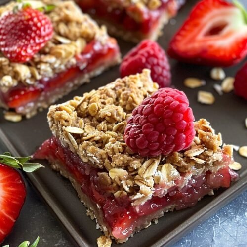 Healthy Strawberry Oatmeal Bars