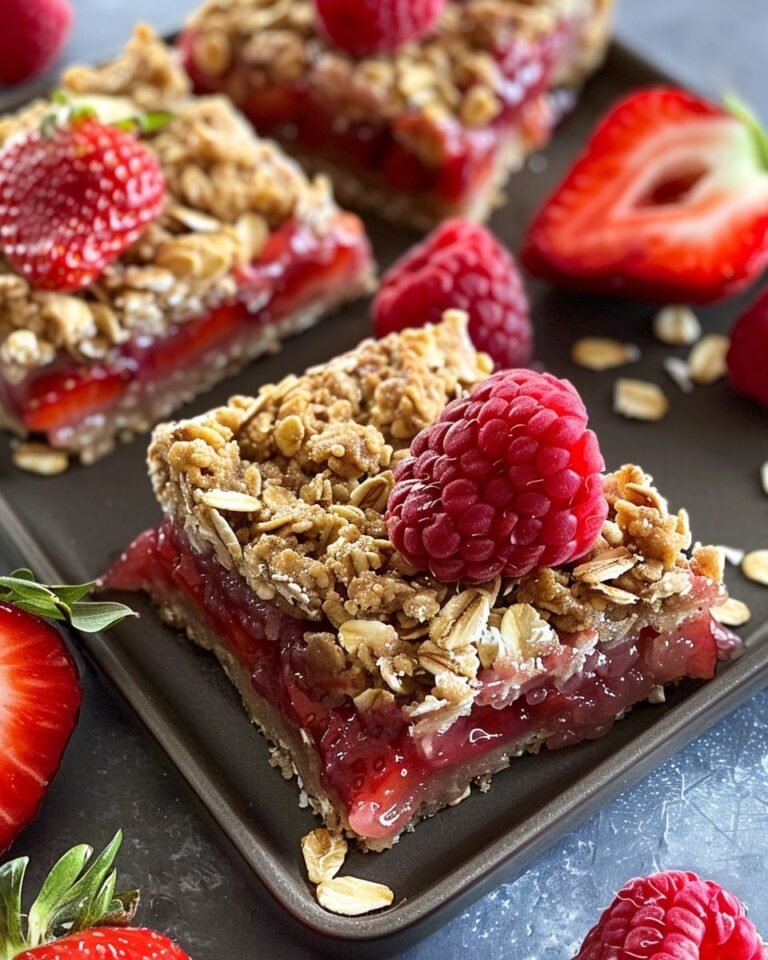 Healthy Strawberry Oatmeal Bars